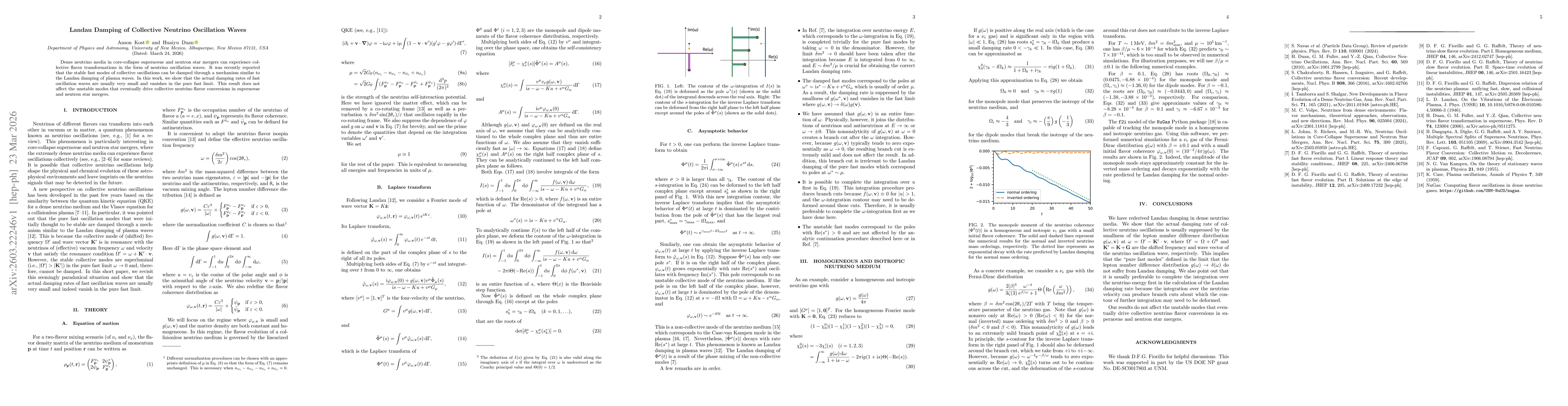 Thumbnail for Landau Damping of Collective Neutrino Oscillation Waves