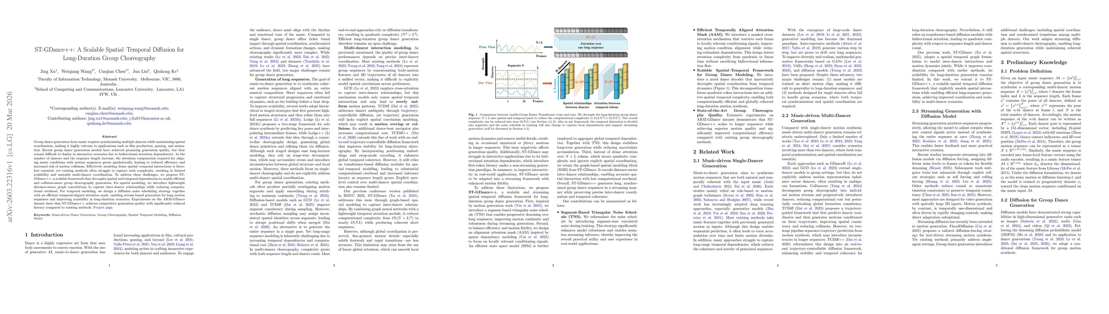 Thumbnail for ST-GDance++: A Scalable Spatial-Temporal Diffusion for Long-Duration Group Choreography