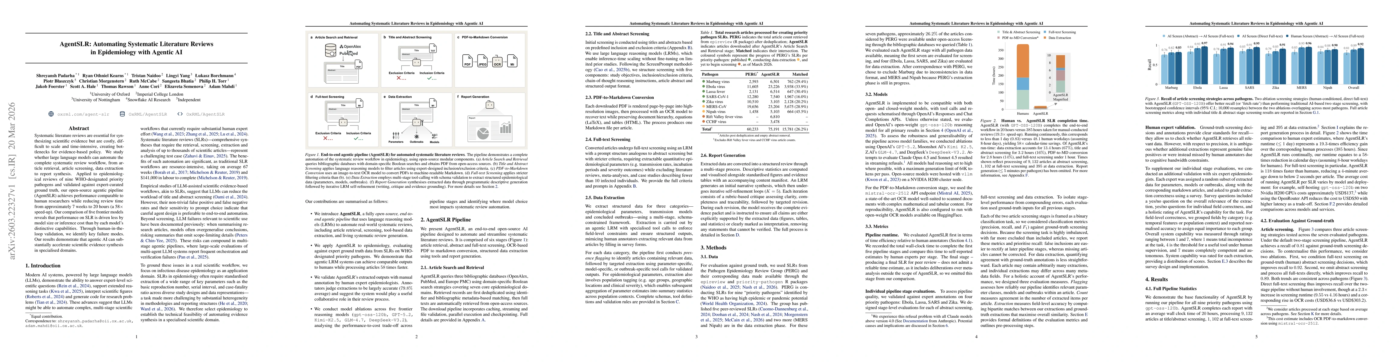 Thumbnail for AgentSLR: Automating Systematic Literature Reviews in Epidemiology with Agentic AI