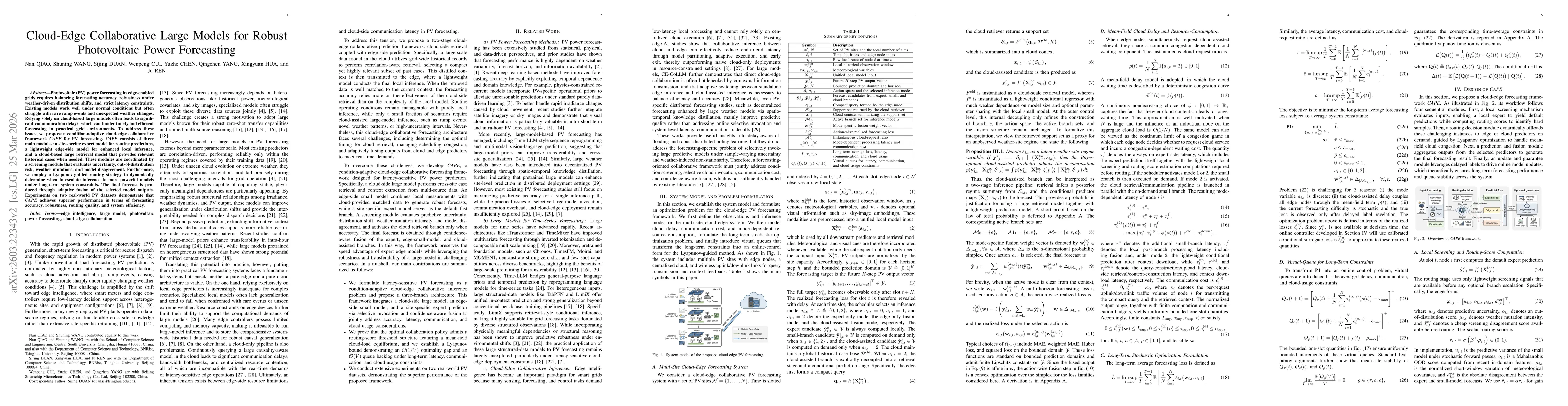 Thumbnail for Cloud-Edge Collaborative Large Models for Robust Photovoltaic Power Forecasting