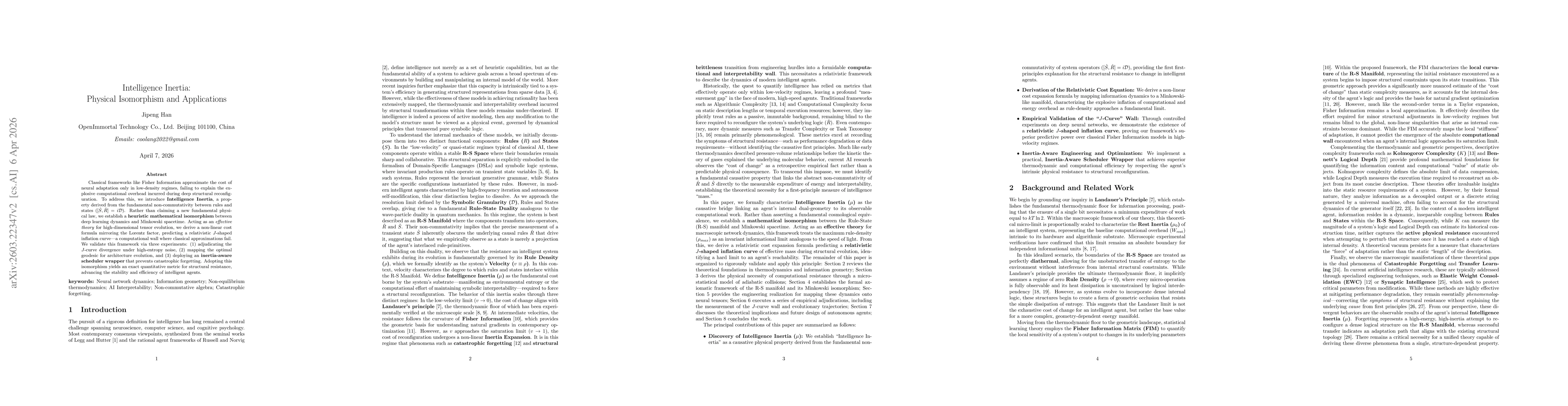 Thumbnail for Intelligence Inertia: Physical Principles and Applications