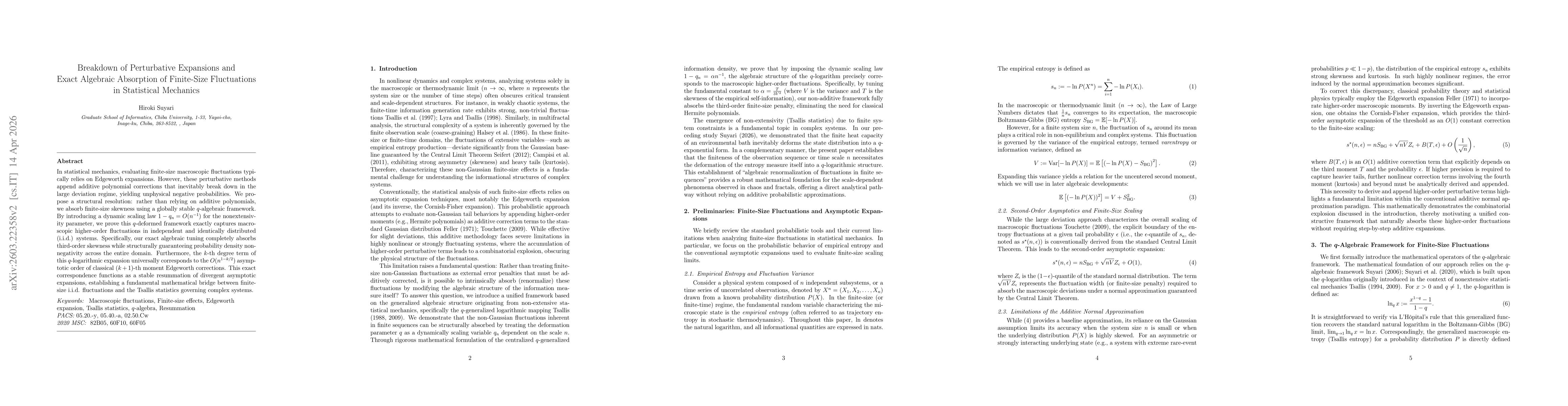 Thumbnail for Unified Algebraic Absorption of Finite-Blocklength Penalties via Generalized Logarithmic Mapping