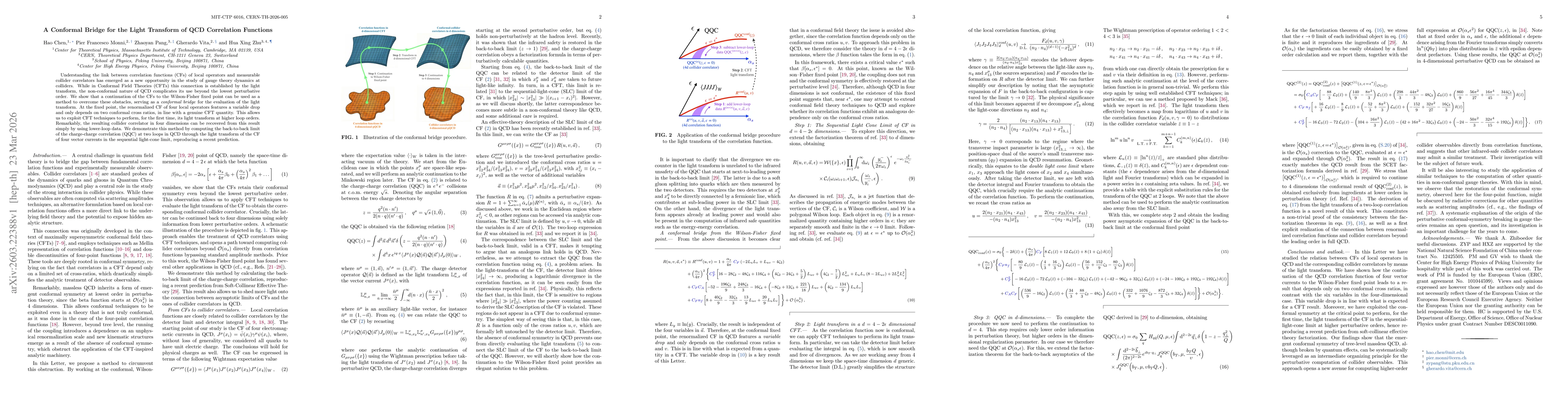 Thumbnail for A Conformal Bridge for the Light Transform of QCD Correlation Functions