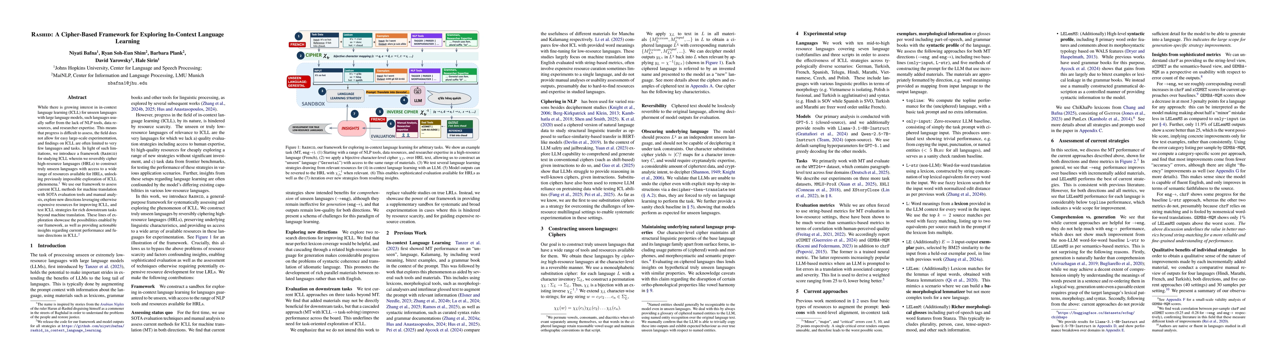 Thumbnail for Rashid: A Cipher-Based Framework for Exploring In-Context Language Learning