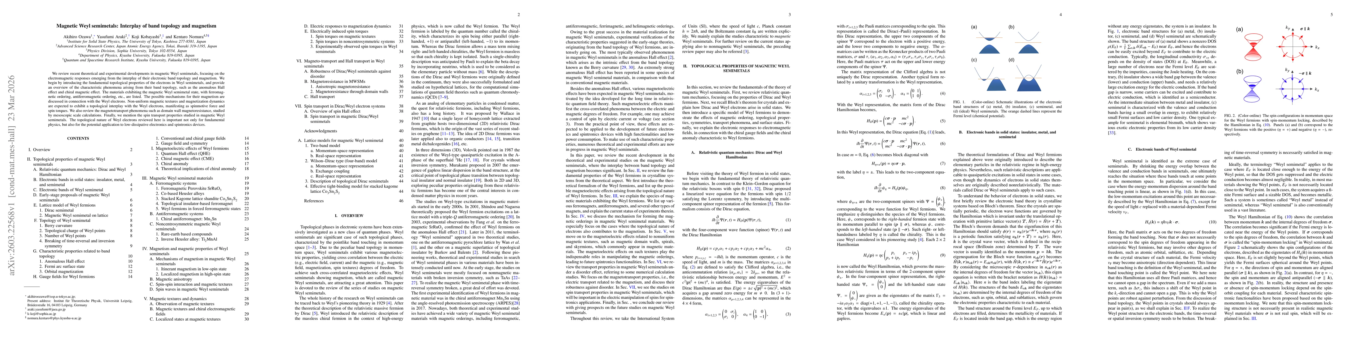 Thumbnail for Magnetic Weyl semimetals: Interplay of band topology and magnetism
