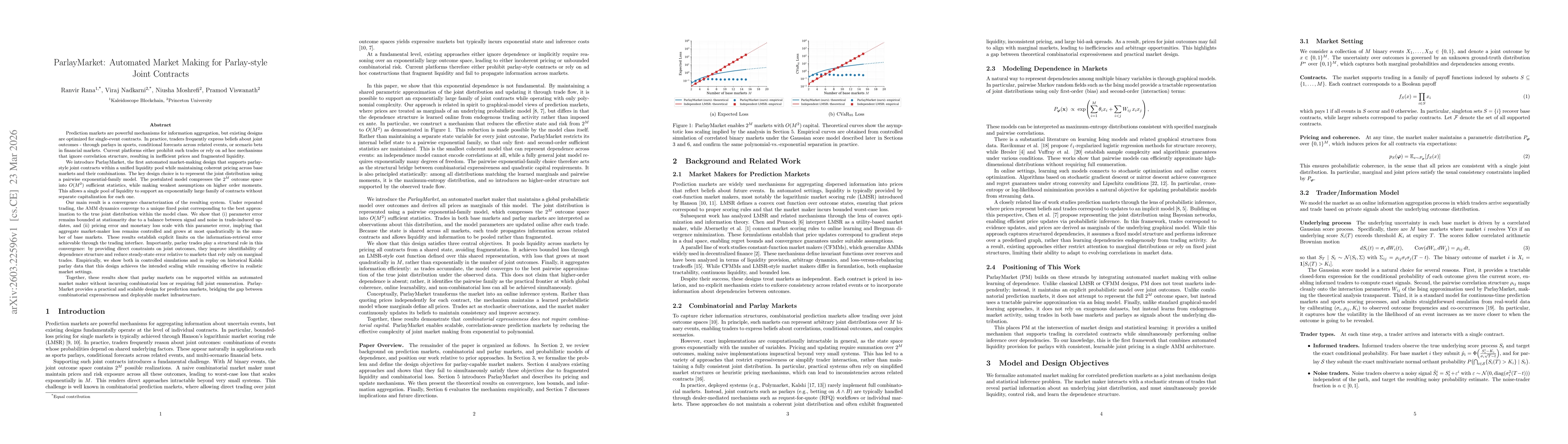 Thumbnail for ParlayMarket: Automated Market Making for Parlay-style Joint Contracts