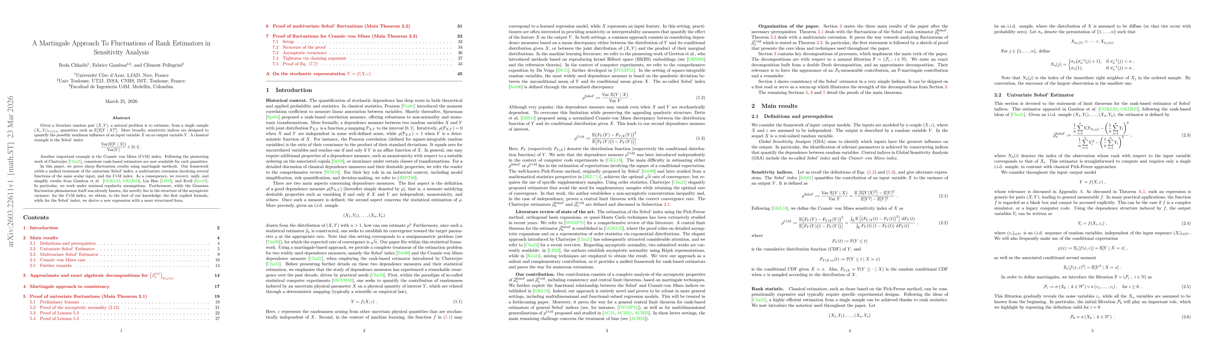 Thumbnail for A Martingale Approach To Fluctuations of Rank Estimators in Sensitivity Analysis