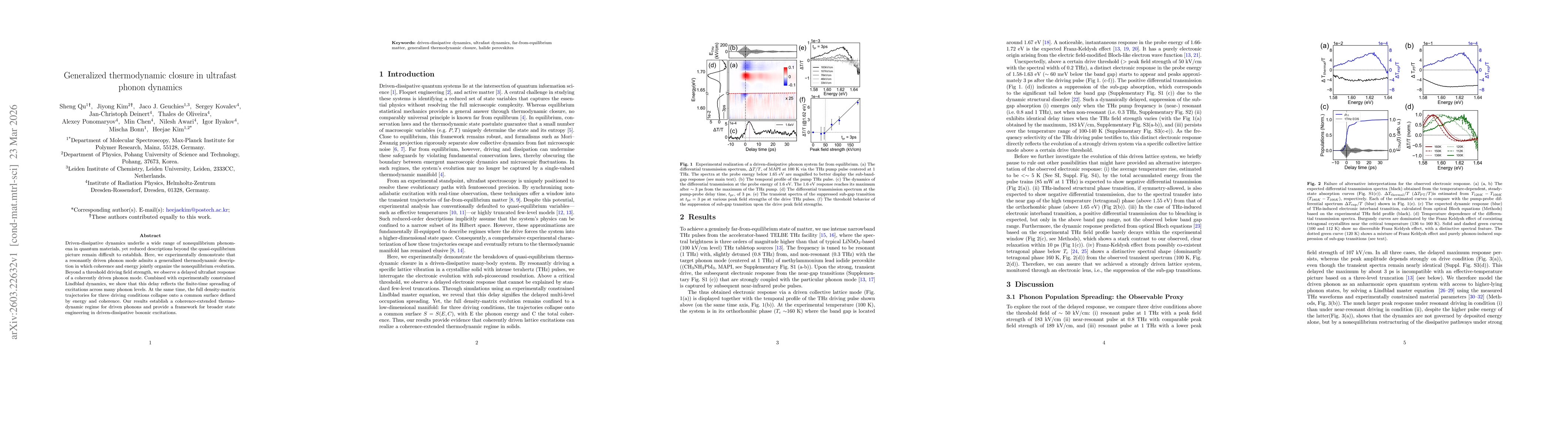 Thumbnail for Generalized thermodynamic closure in ultrafast phonon dynamics