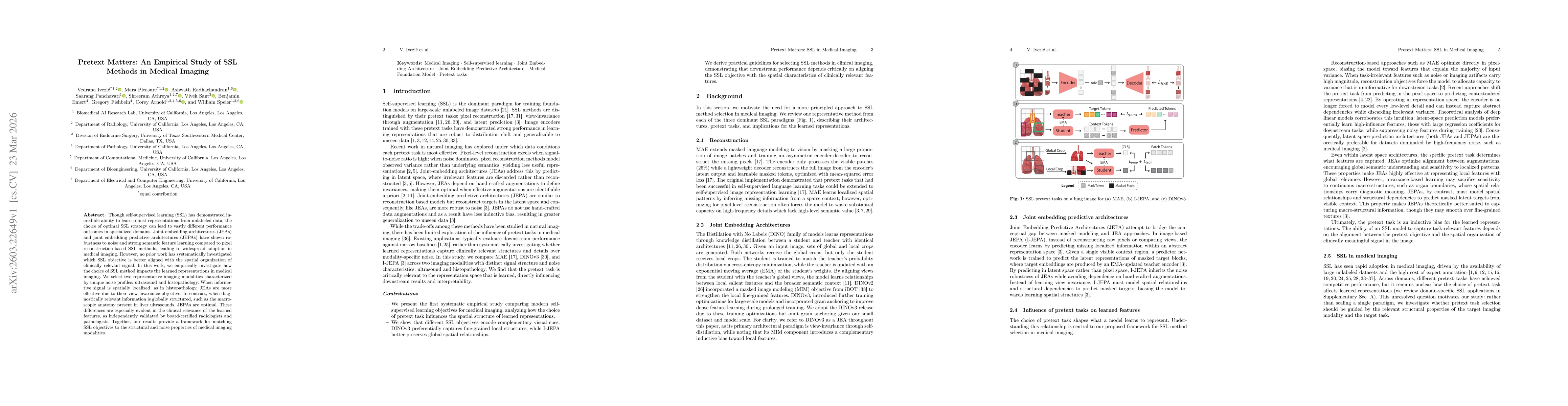Thumbnail for Pretext Matters: An Empirical Study of SSL Methods in Medical Imaging