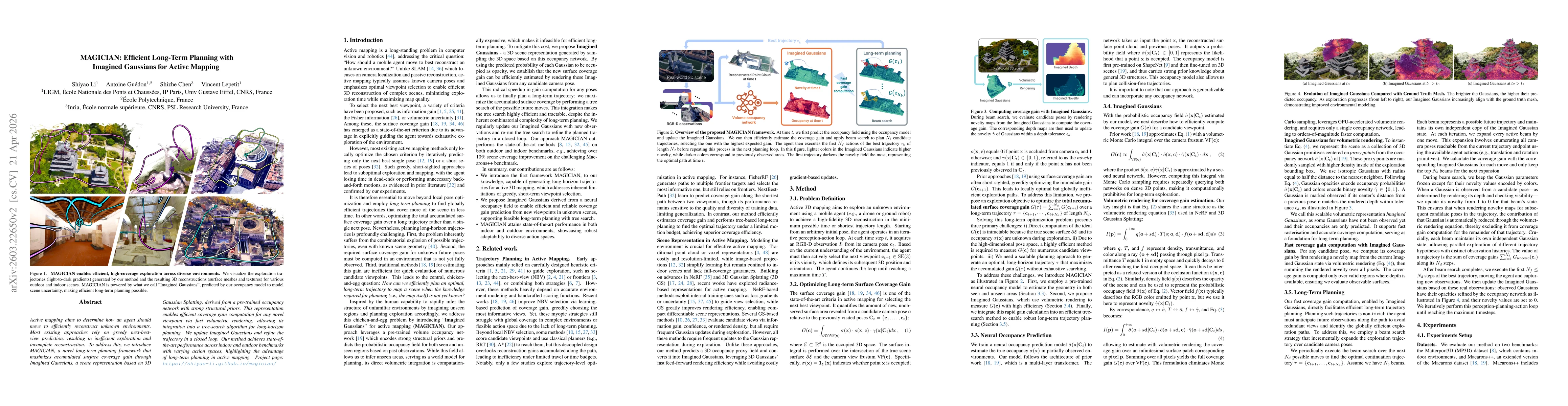 Thumbnail for MAGICIAN: Efficient Long-Term Planning with Imagined Gaussians for Active Mapping
