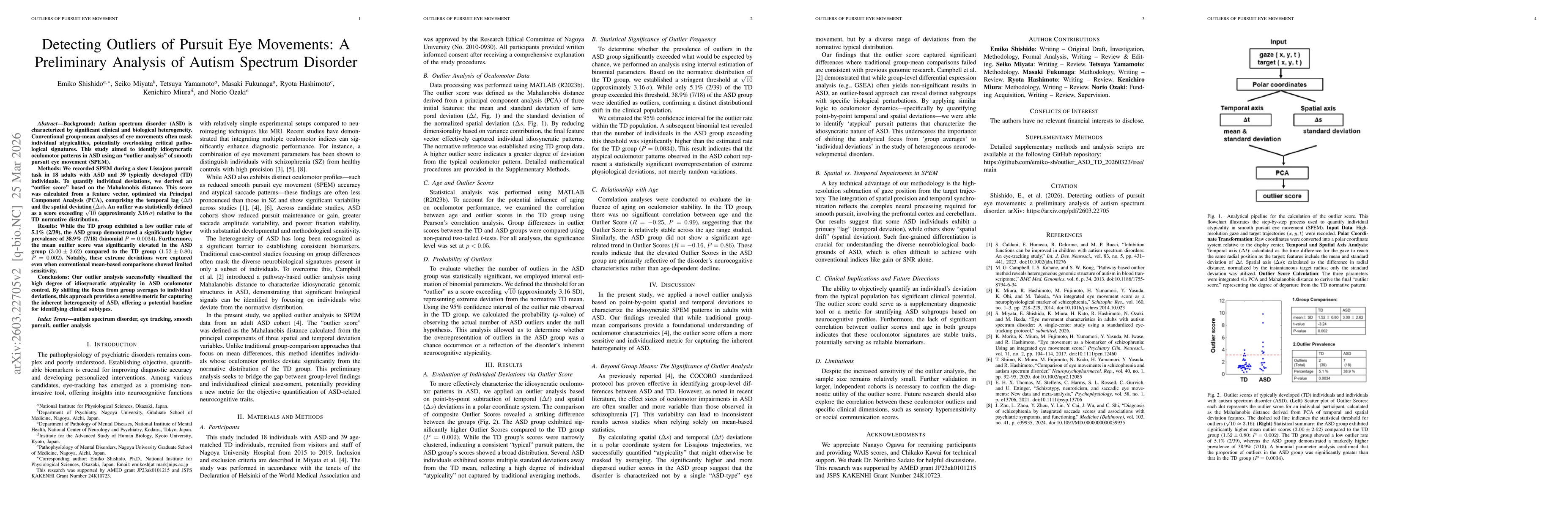 Thumbnail for Detecting outliers of pursuit eye movements: a preliminary analysis of autism spectrum disorder