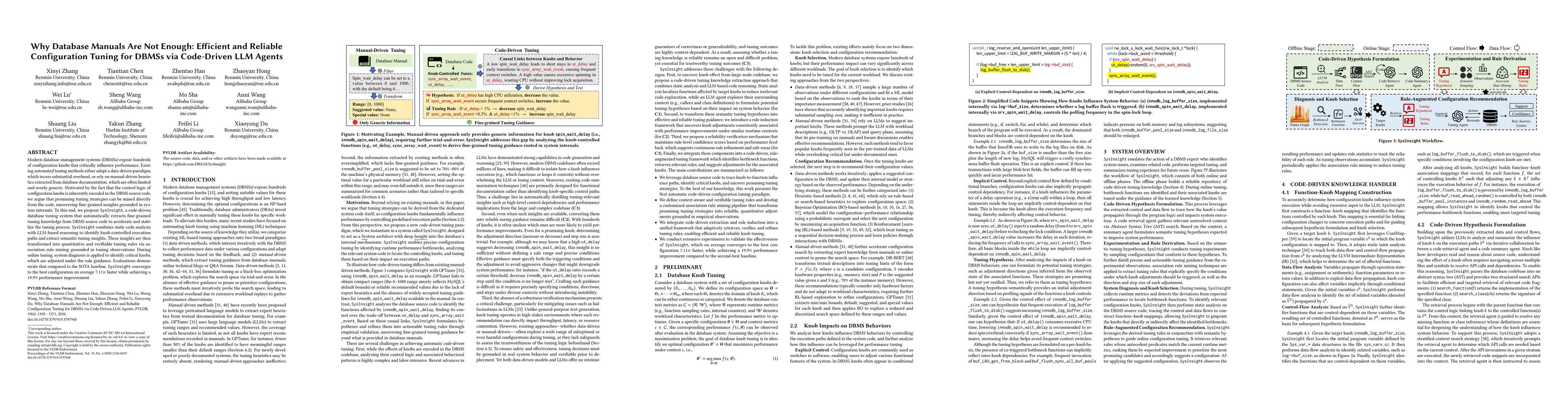 Thumbnail for Why Database Manuals Are Not Enough: Efficient and Reliable Configuration Tuning for DBMSs via Code-Driven LLM Agents