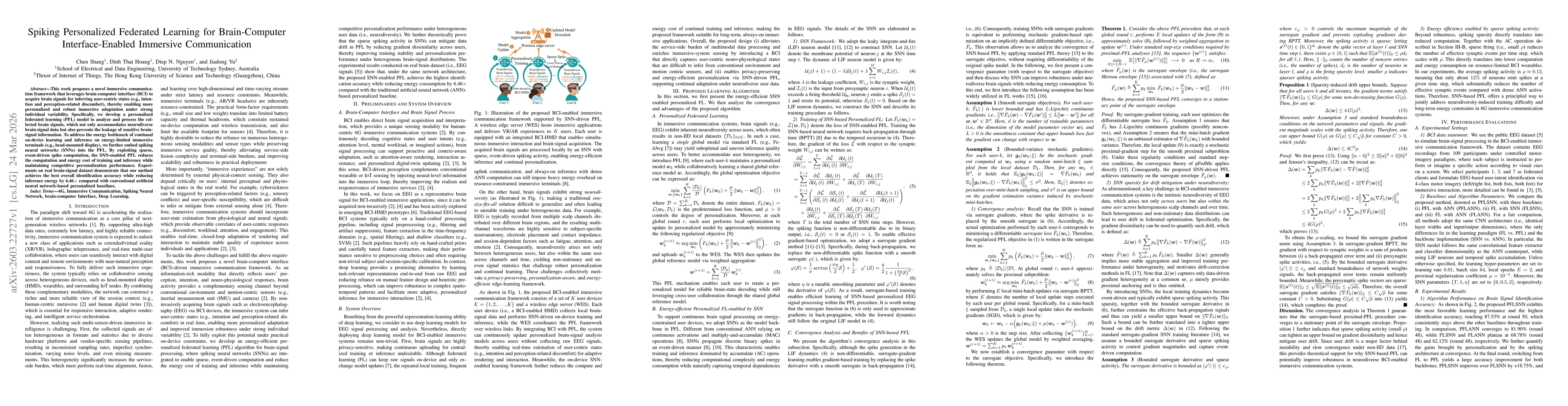 Thumbnail for Spiking Personalized Federated Learning for Brain-Computer Interface-Enabled Immersive Communication