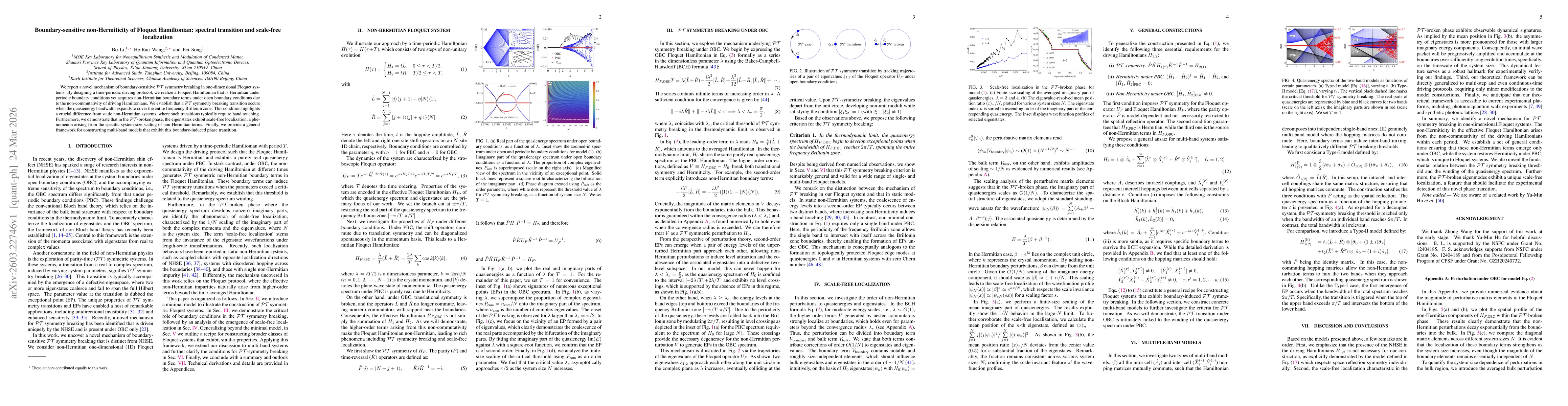 Thumbnail for Boundary-sensitive non-Hermiticity of Floquet Hamiltonian: spectral transition and scale-free localization