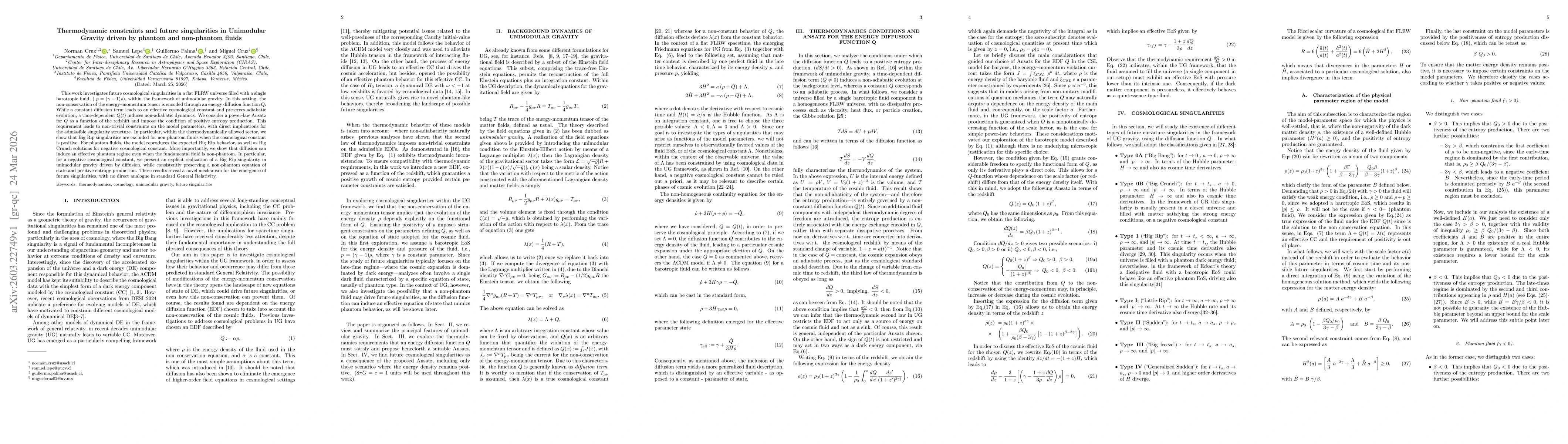 Thumbnail for Thermodynamic constraints and future singularities in Unimodular Gravity driven by phantom and non-phantom fluids