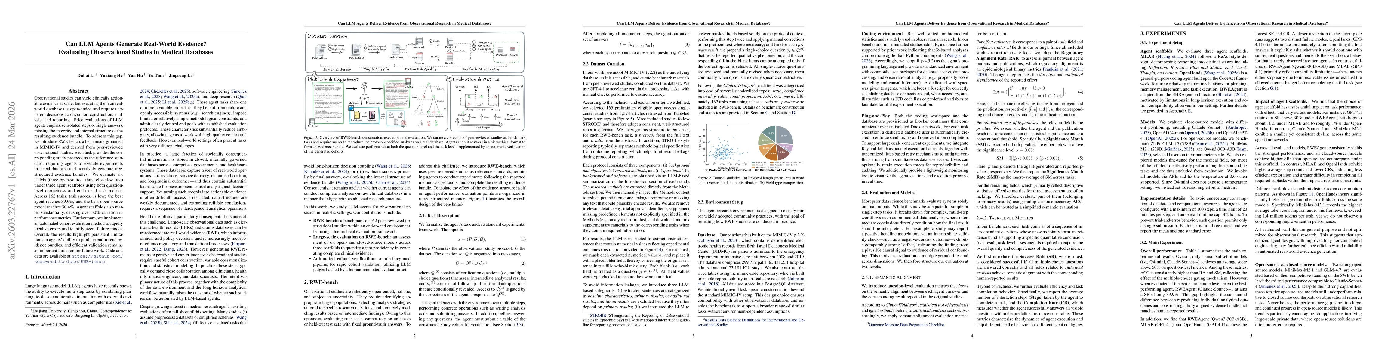 Thumbnail for Can LLM Agents Generate Real-World Evidence? Evaluating Observational Studies in Medical Databases