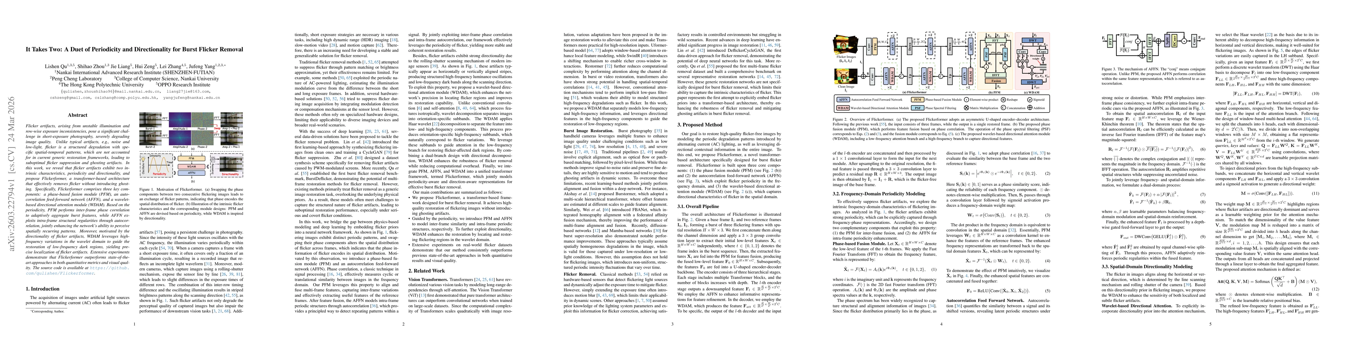 Thumbnail for It Takes Two: A Duet of Periodicity and Directionality for Burst Flicker Removal