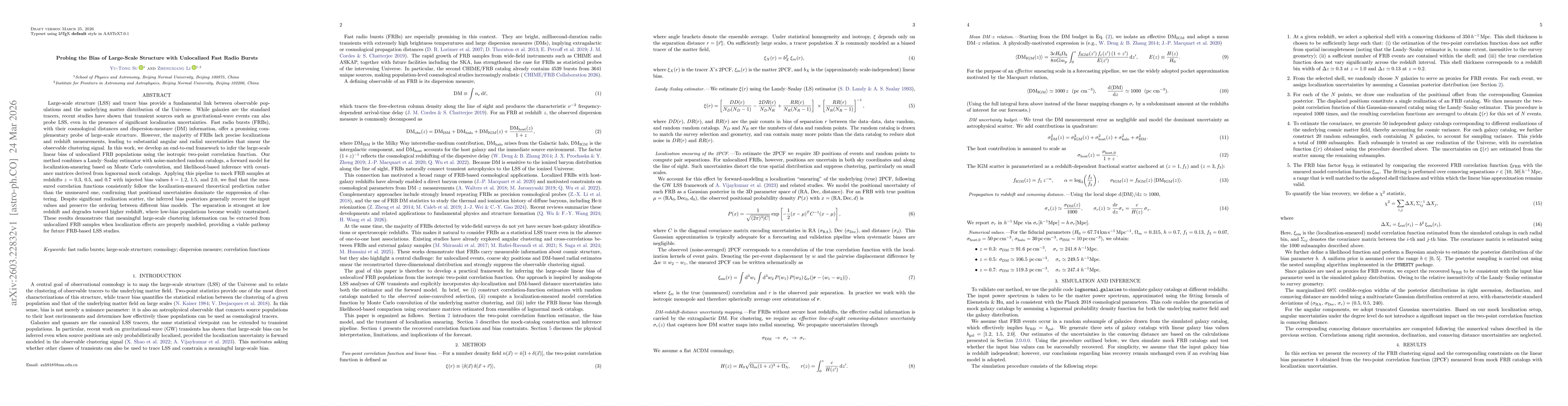 Thumbnail for Probing the Bias of Large-Scale Structure with Unlocalized Fast Radio Bursts