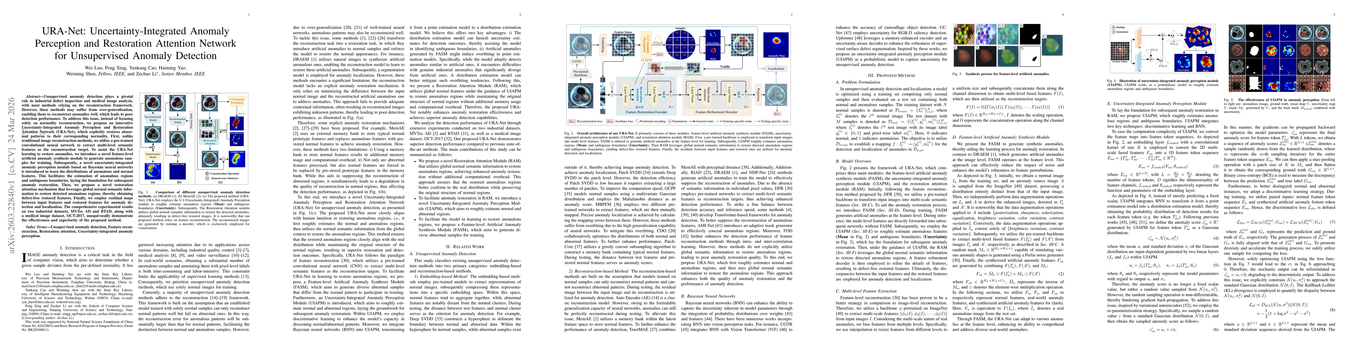 Thumbnail for URA-Net: Uncertainty-Integrated Anomaly Perception and Restoration Attention Network for Unsupervised Anomaly Detection