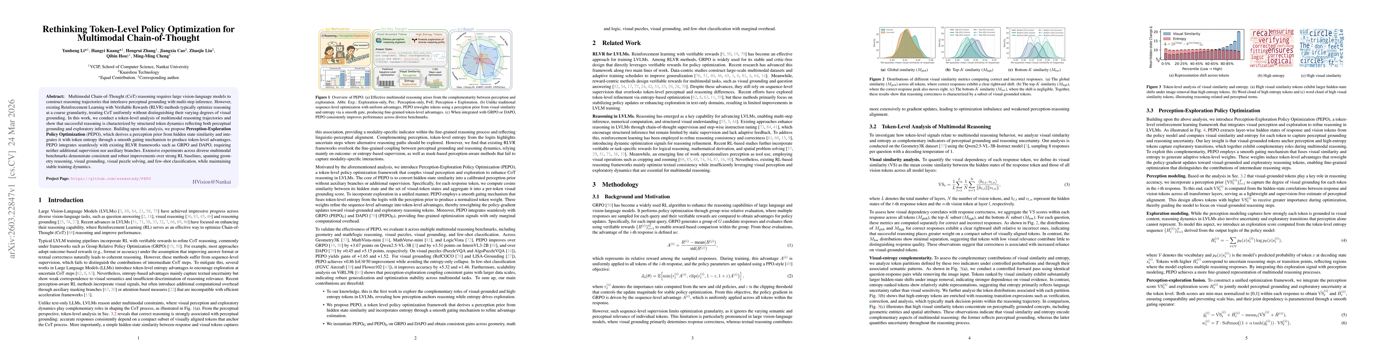 Thumbnail for Rethinking Token-Level Policy Optimization for Multimodal Chain-of-Thought