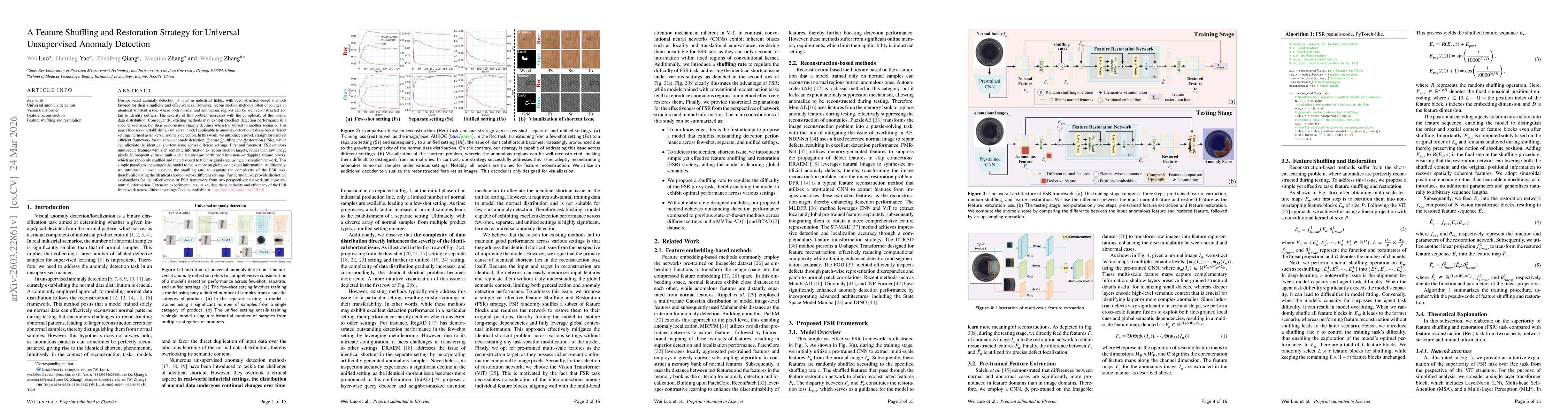 Thumbnail for A Feature Shuffling and Restoration Strategy for Universal Unsupervised Anomaly Detection
