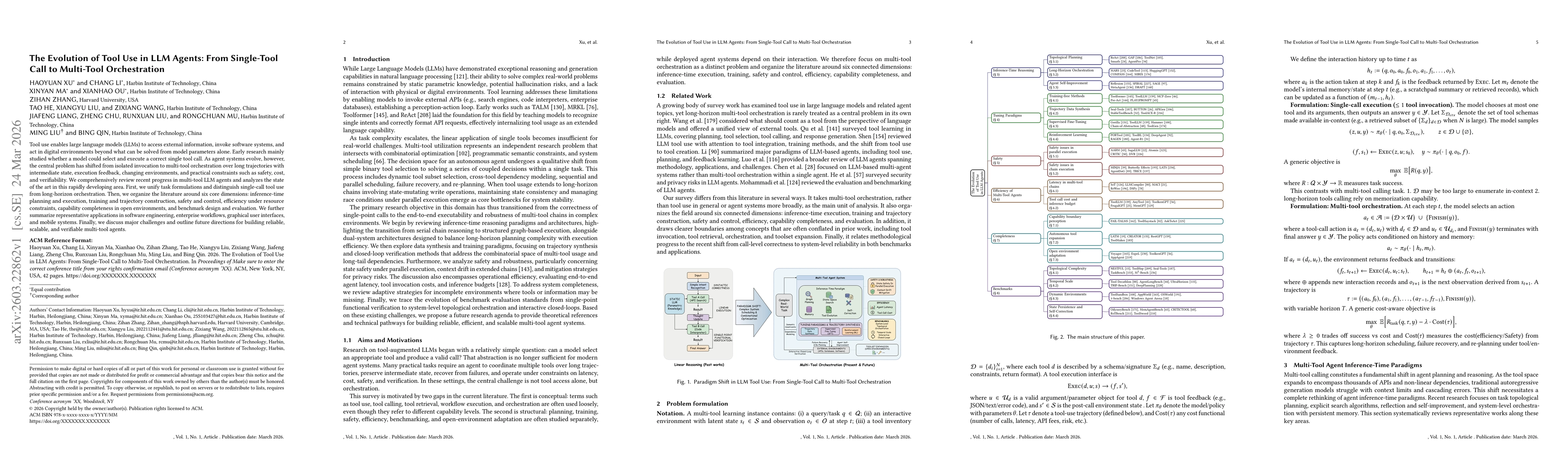 Thumbnail for The Evolution of Tool Use in LLM Agents: From Single-Tool Call to Multi-Tool Orchestration