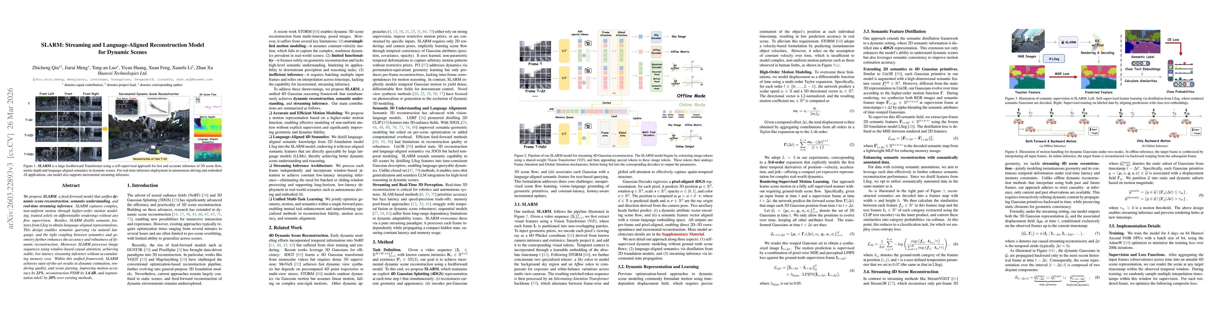 Thumbnail for SLARM: Streaming and Language-Aligned Reconstruction Model for Dynamic Scenes