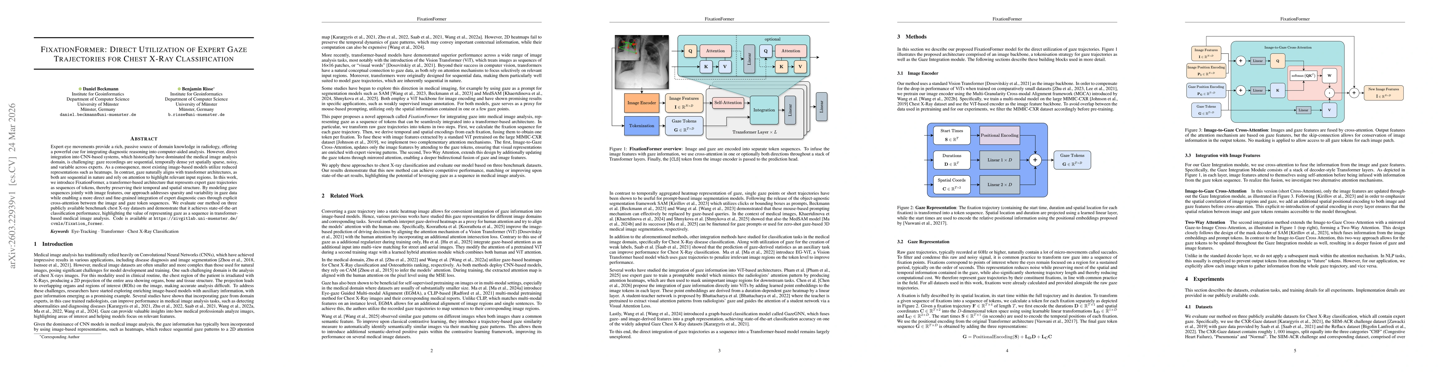 Thumbnail for FixationFormer: Direct Utilization of Expert Gaze Trajectories for Chest X-Ray Classification