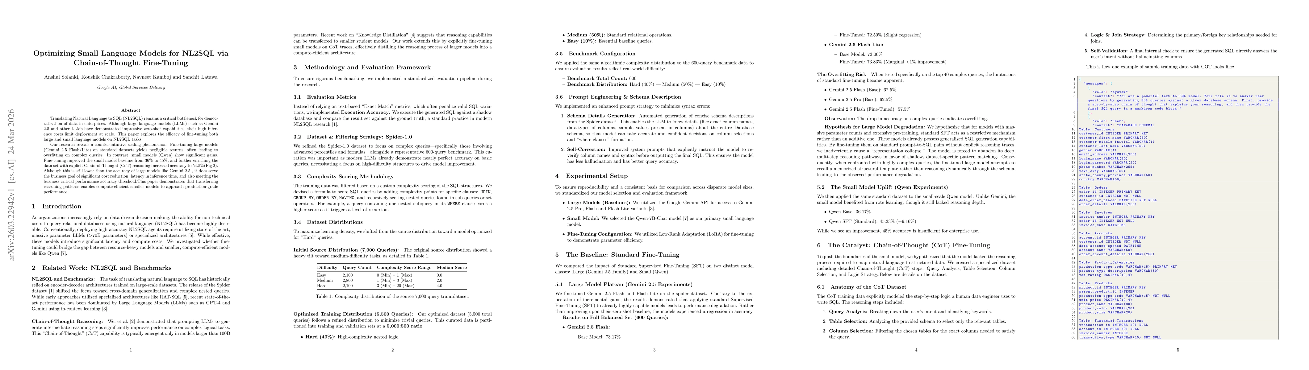 Thumbnail for Optimizing Small Language Models for NL2SQL via Chain-of-Thought Fine-Tuning