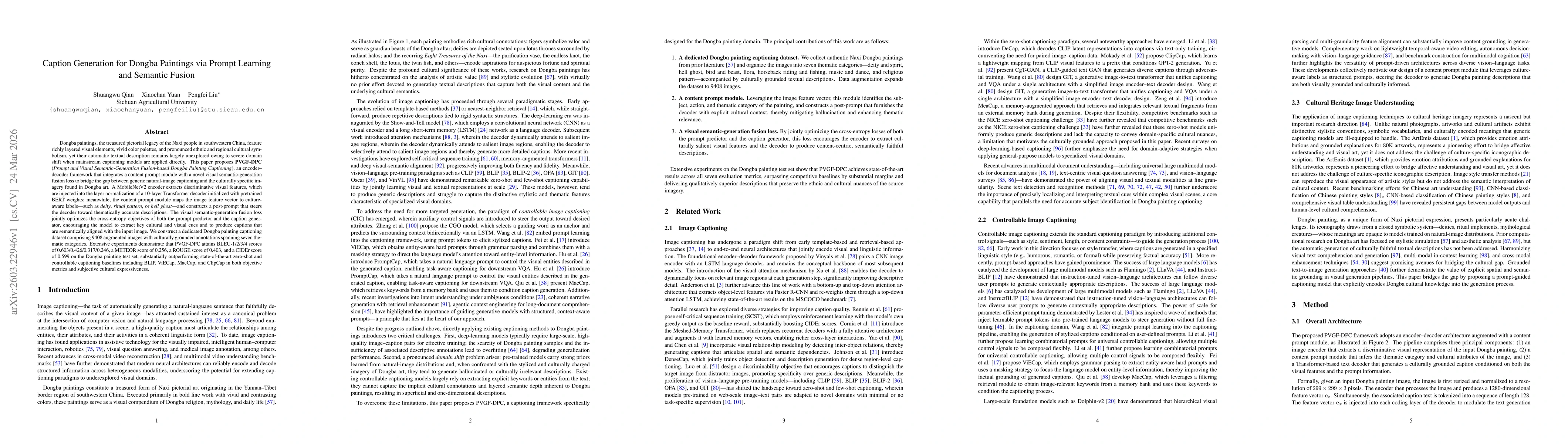 Thumbnail for Caption Generation for Dongba Paintings via Prompt Learning and Semantic Fusion