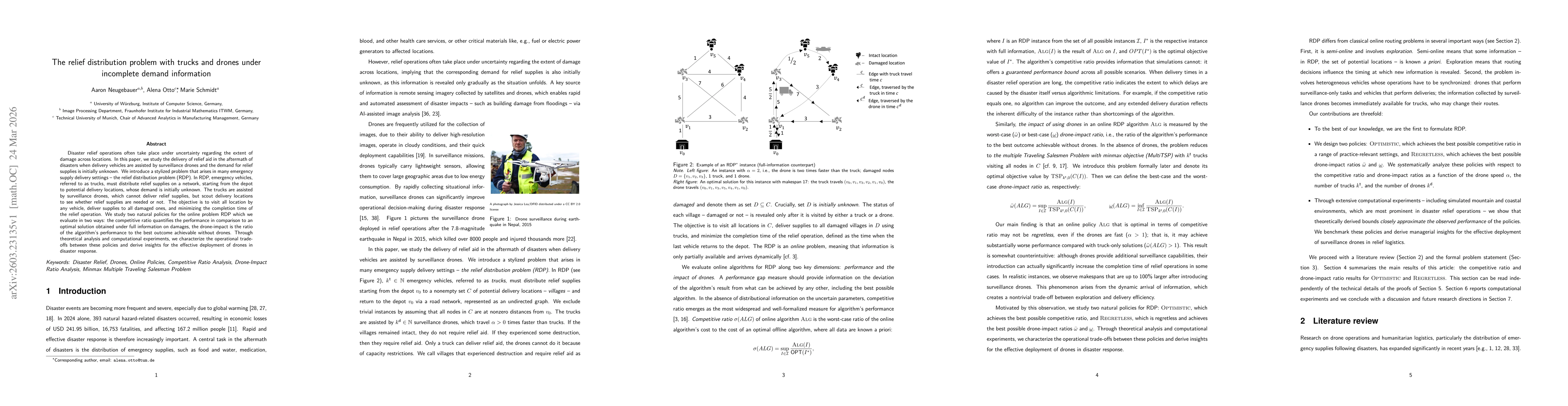Thumbnail for The relief distribution problem with trucks and drones under incomplete demand information