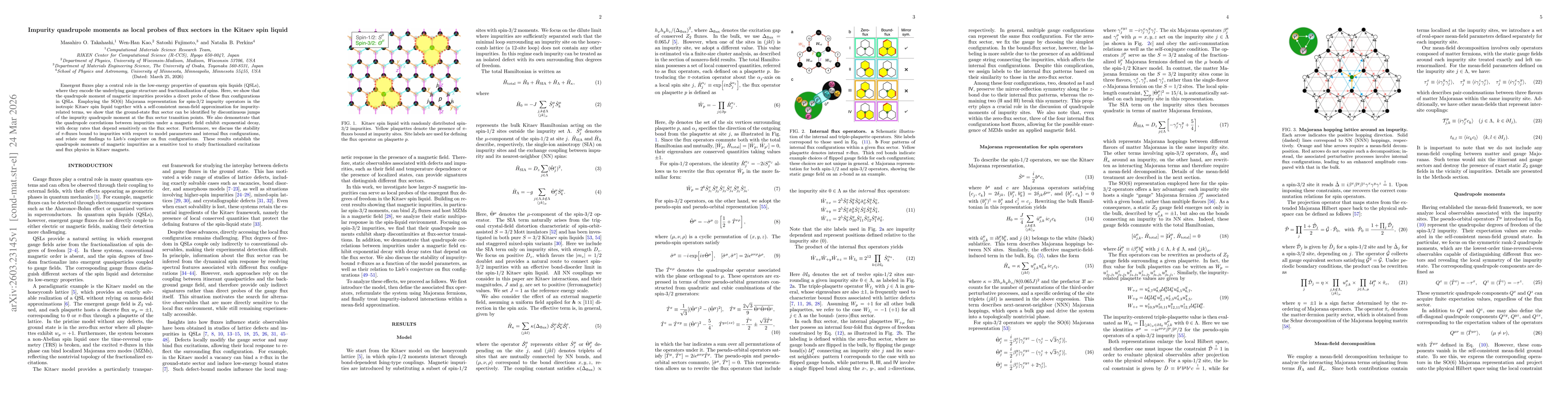 Thumbnail for Impurity quadrupole moments as local probes of flux sectors in the Kitaev spin liquid