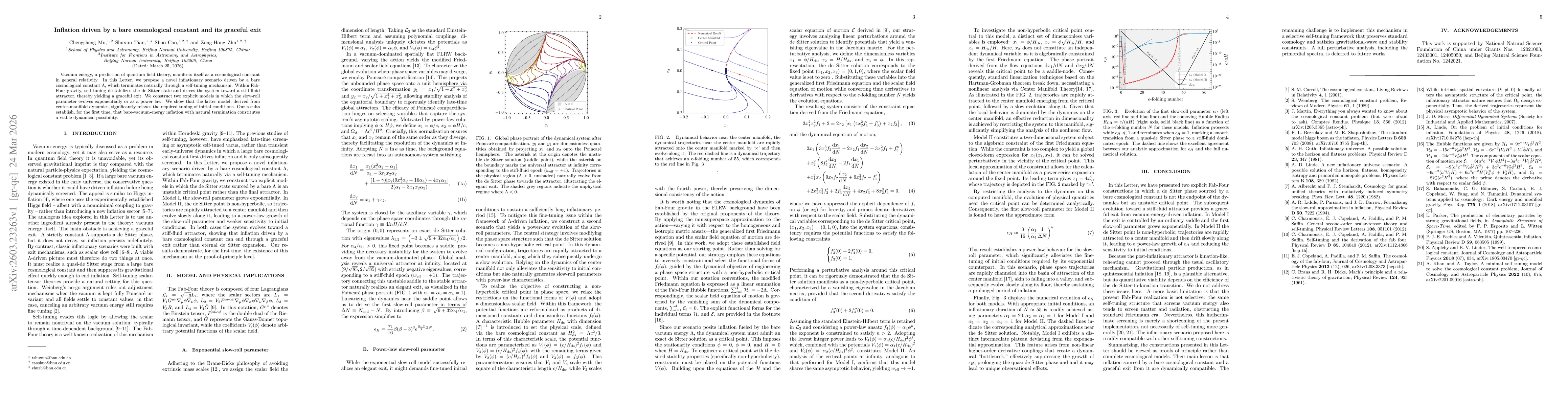 Thumbnail for Inflation driven by a bare cosmological constant and its graceful exit