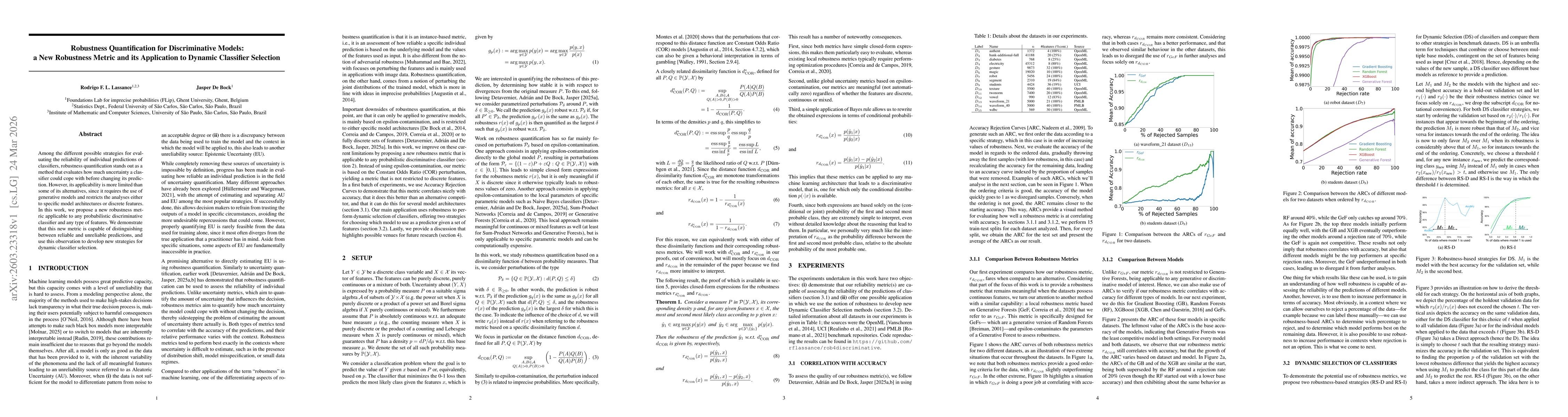 Thumbnail for Robustness Quantification for Discriminative Models: a New Robustness Metric and its Application to Dynamic Classifier Selection