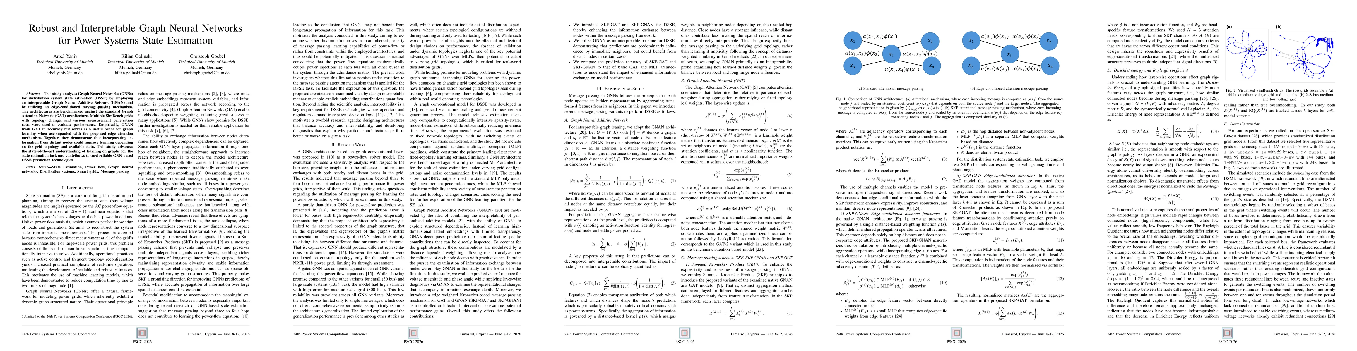 Thumbnail for Robust and Interpretable Graph Neural Networks for Power Systems State Estimation