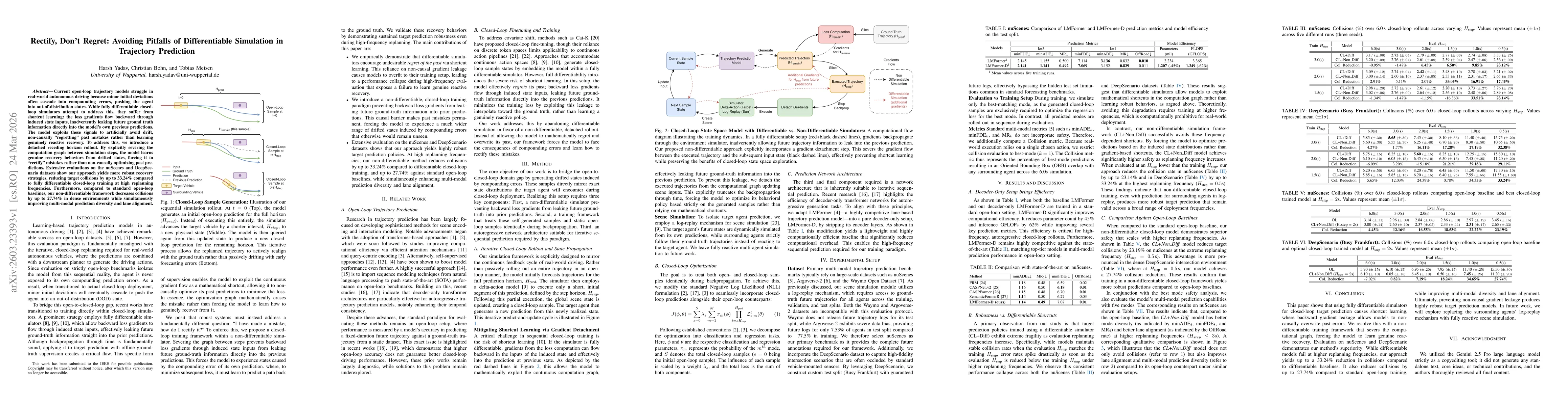 Thumbnail for Rectify, Don't Regret: Avoiding Pitfalls of Differentiable Simulation in Trajectory Prediction