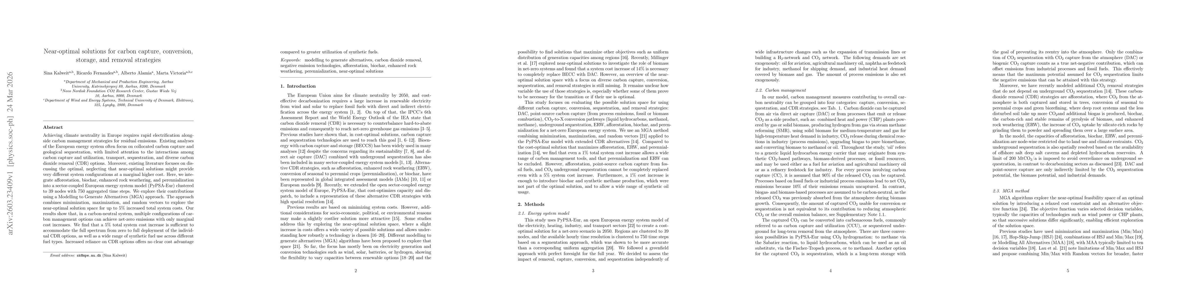 Thumbnail for Near-optimal solutions for carbon capture, conversion, storage, and removal strategies