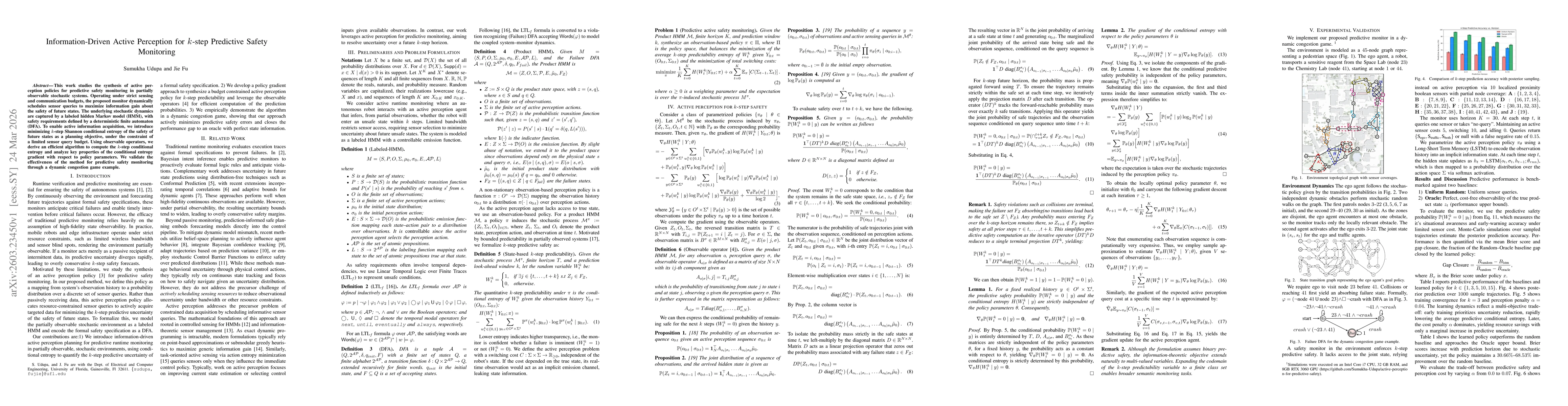 Thumbnail for Information-Driven Active Perception for k-step Predictive Safety Monitoring