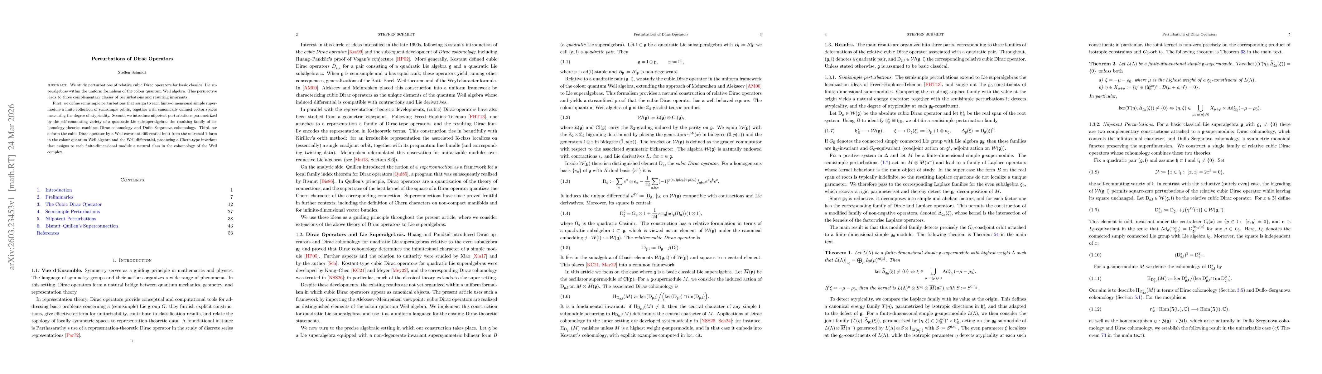 Thumbnail for Perturbations of Dirac Operators