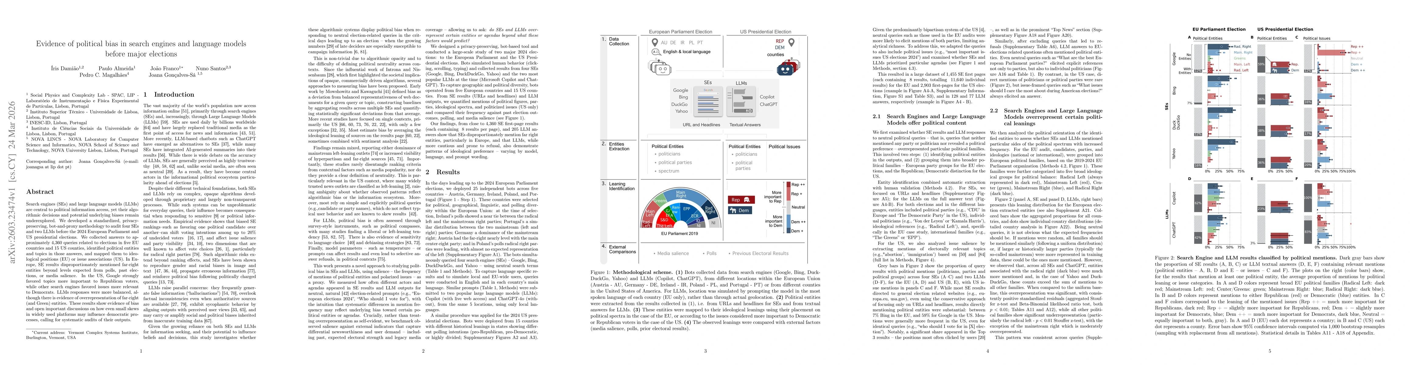Thumbnail for Evidence of political bias in search engines and language models before major elections