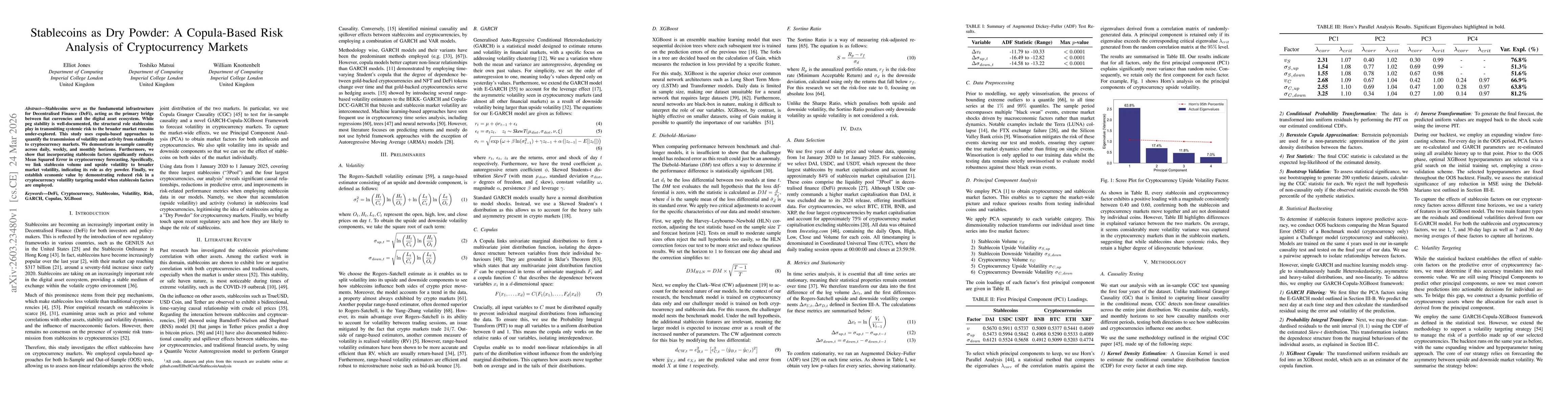 Thumbnail for Stablecoins as Dry Powder: A Copula-Based Risk Analysis of Cryptocurrency Markets