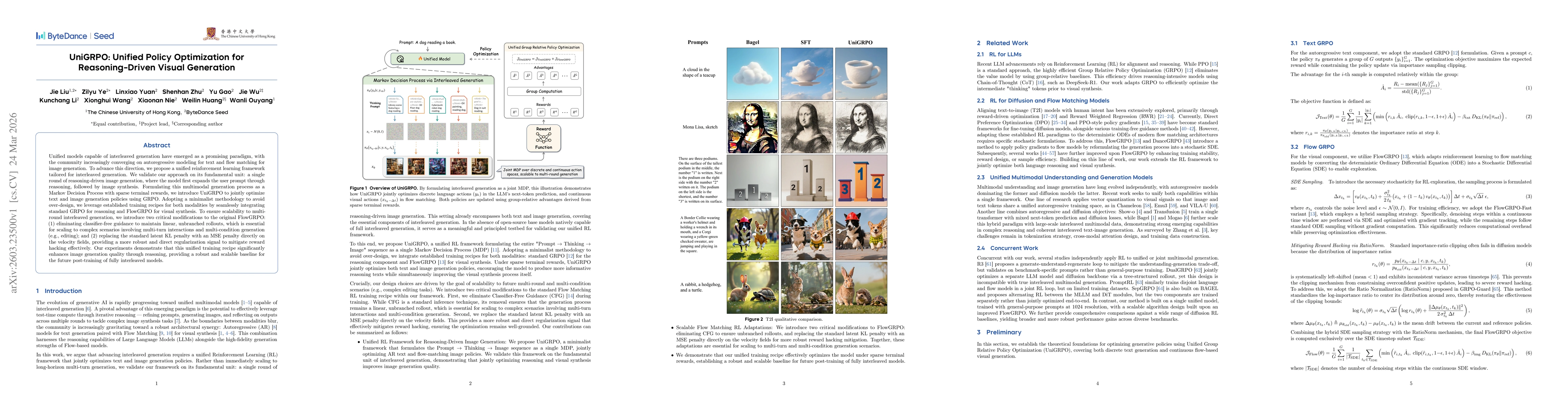 Thumbnail for UniGRPO: Unified Policy Optimization for Reasoning-Driven Visual Generation