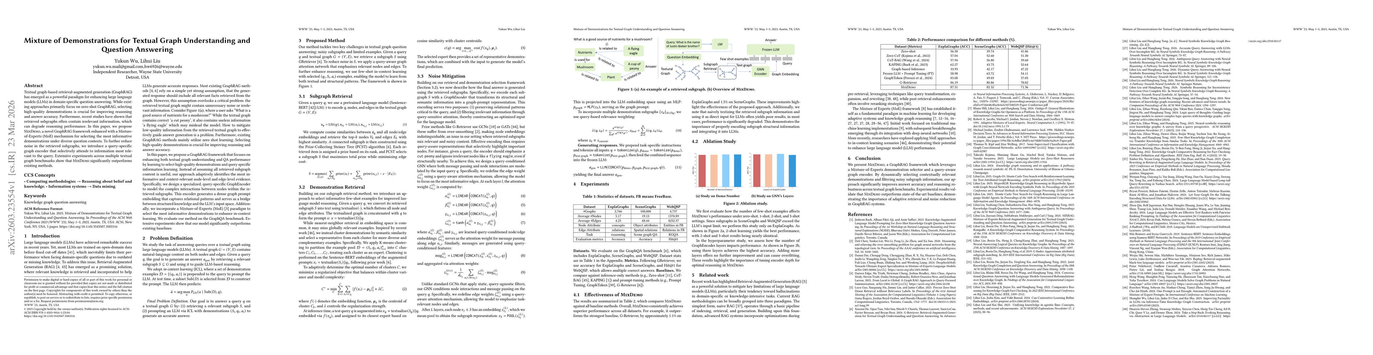 Thumbnail for Mixture of Demonstrations for Textual Graph Understanding and Question Answering