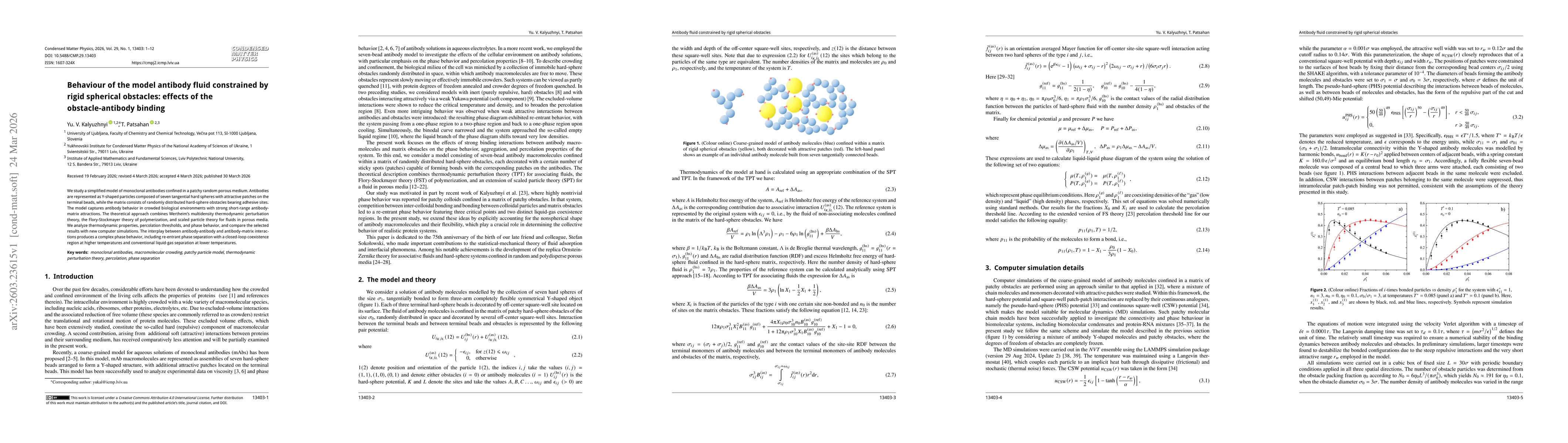 Thumbnail for Behaviour of the model antibody fluid constrained by rigid spherical obstacles: effects of the obstacle-antibody binding