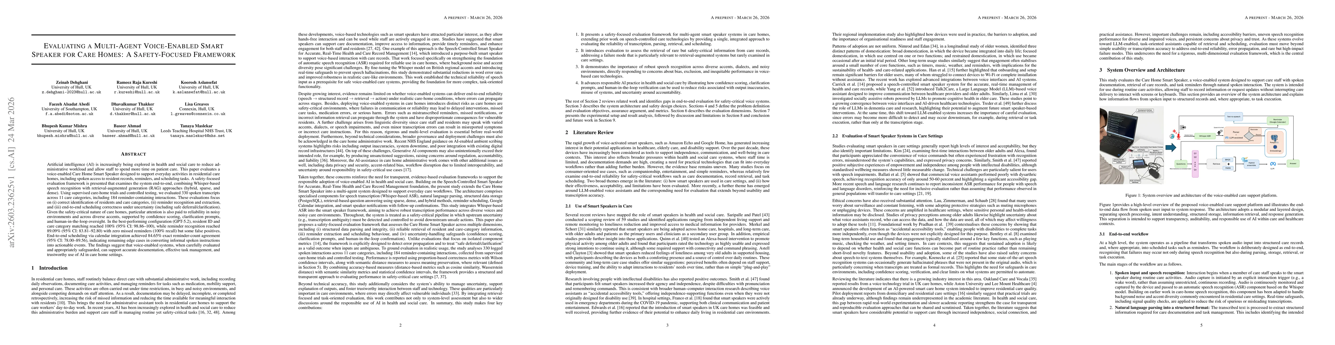 Thumbnail for Evaluating a Multi-Agent Voice-Enabled Smart Speaker for Care Homes: A Safety-Focused Framework