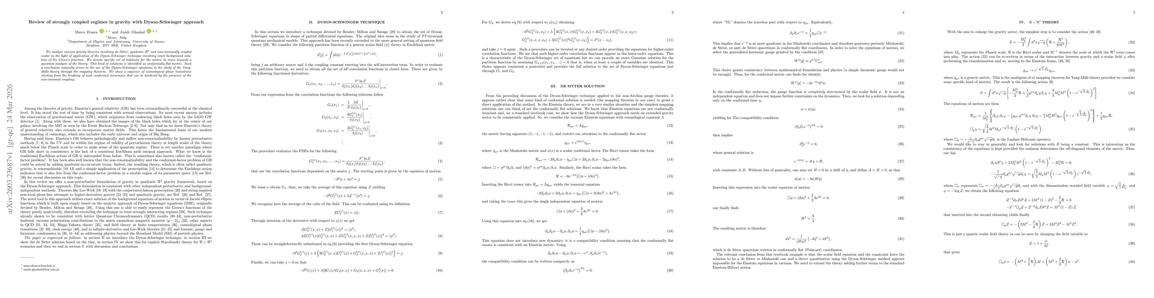Thumbnail for Review of strongly coupled regimes in gravity with Dyson-Schwinger approach