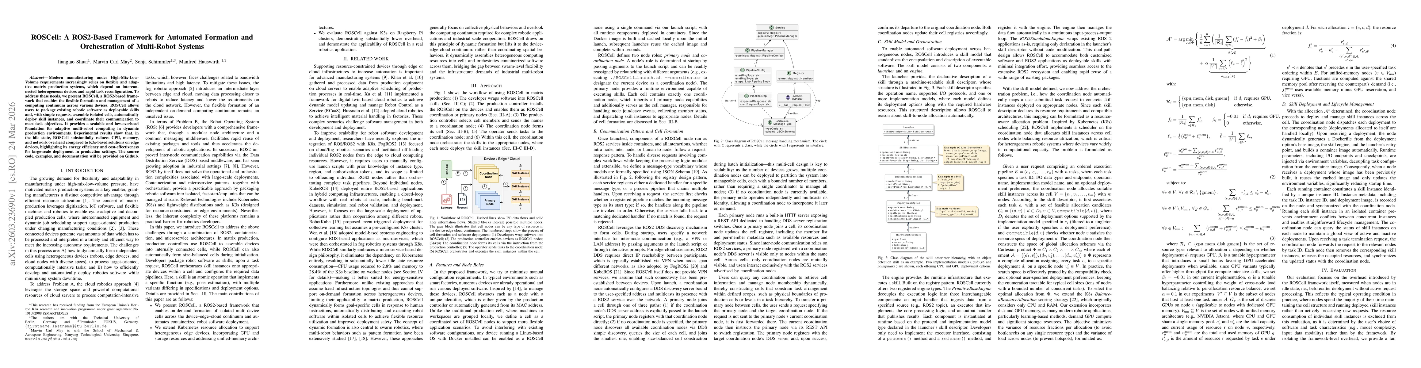 Thumbnail for ROSCell: A ROS2-Based Framework for Automated Formation and Orchestration of Multi-Robot Systems