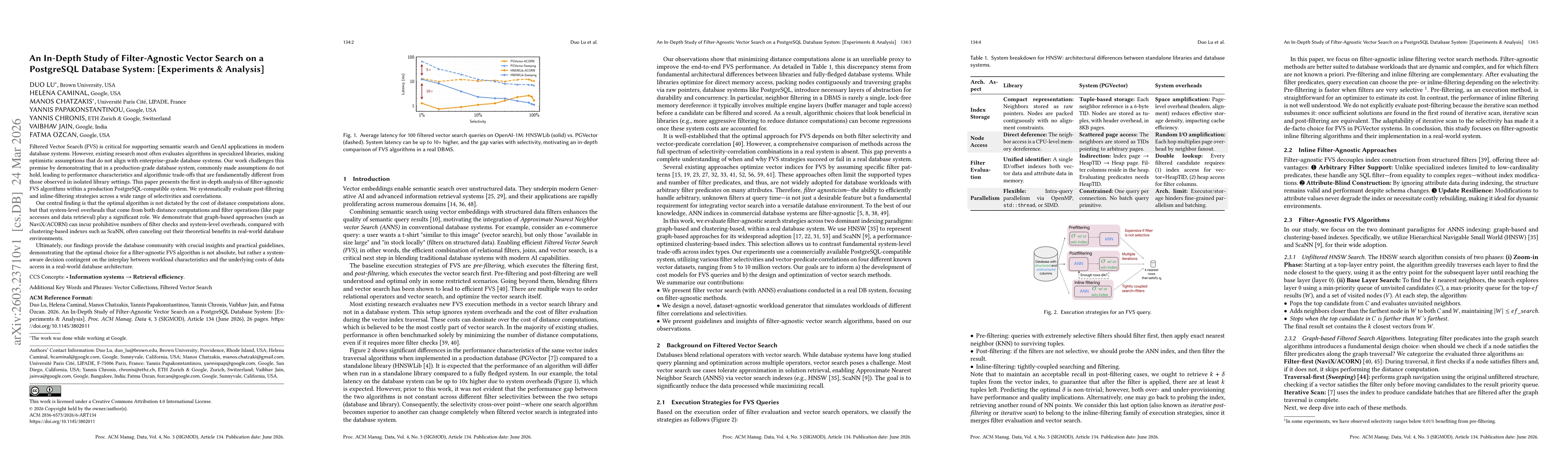 Thumbnail for An In-Depth Study of Filter-Agnostic Vector Search on a PostgreSQL Database System: [Experiments and Analysis]