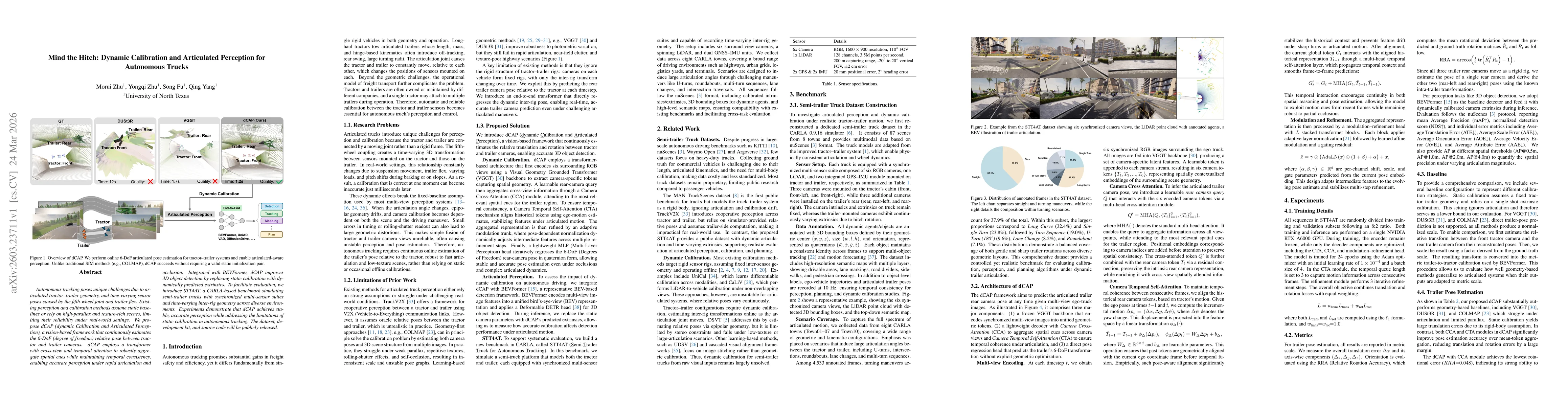 Thumbnail for Mind the Hitch: Dynamic Calibration and Articulated Perception for Autonomous Trucks