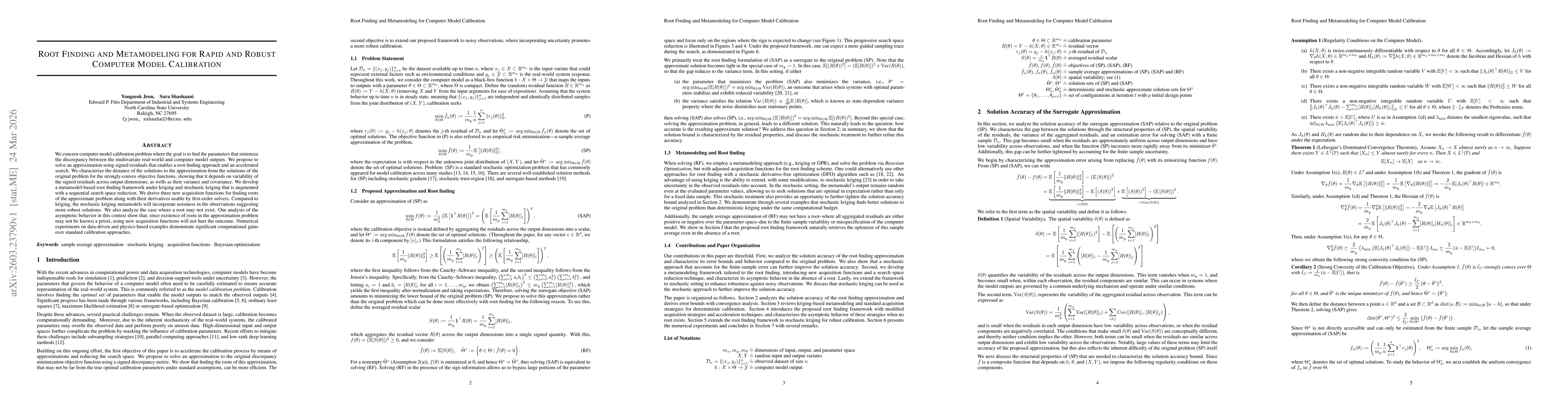 Thumbnail for Root Finding and Metamodeling for Rapid and Robust Computer Model Calibration